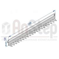 Бордюр стальной AnStep BR L-образный 1200*120, 1,2, нержавеющий