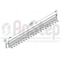 Бордюр стальной AnStep BR L-образный 2400*130, 1,2, оцинкованный