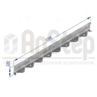 Бордюр стальной AnStep BR L-образный с перфорацией 1200*220, 1,2, оцинкованный