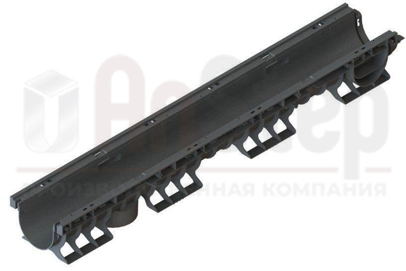Лоток водоотводный пластиковый Standart DN 100 H 120
