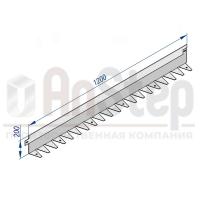 Бордюр стальной AnStep BR L-образный 1200*200, 1,2, оцинкованный