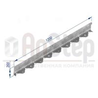 Бордюр стальной AnStep BR L-образный с перфорацией 1200*200, 1,5, оцинкованный