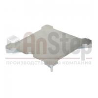 Решетка пластинчатая из нержавеющей стали для трапа 400х400