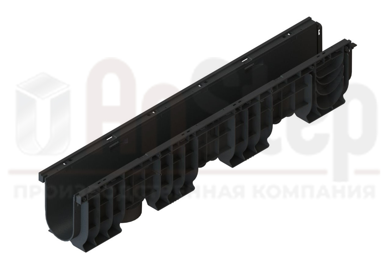 Лоток водоотводный пластиковый Standart DN 100 H 200